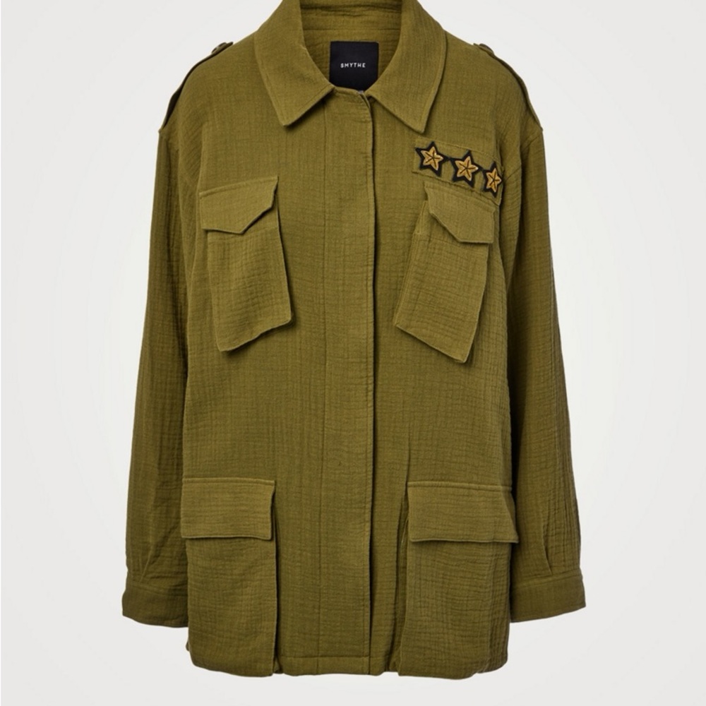 Smythe Olive Green Military Style Women's Jacket